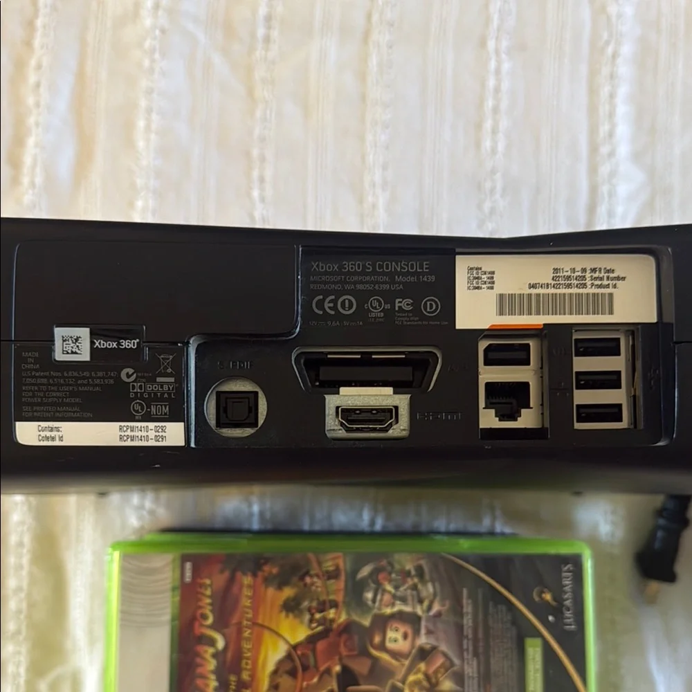 Microsoft Black Console with Games
